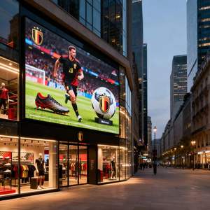 Écran publicitaire LED extérieur 202 pouces, 8,2 pieds x 14,76 pieds, 2,9 mm, P2.9, pour l'équipe de football belge, articles essentiels - Product Image 3