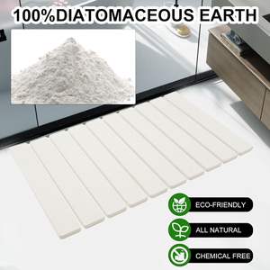 60*39cm High Quality Food Grade Diatomite Foldable Pretty <b>Absorbent</b> Stone Bathroom <b>Mat</b> for Dogs and Bathroom - Product Image 5