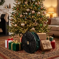 Weihnachts-Lichterkette auf Spule, grüner Draht, 305m/152m, C9-Lichterkette mit Steckdosen und 30cm/38cm Abstand