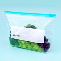 Extra grote herbruikbare, stevige ziplock plastic diepvrieszakken voor voedsel