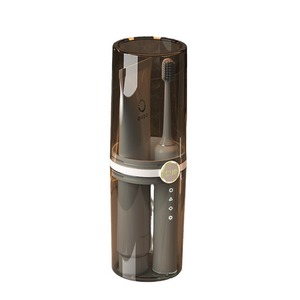 Juego de vasos portátiles para cepillos de dientes, transparentes, de doble uso para parejas, con almacenamiento para cepillo y pasta de dientes - Product Image 5