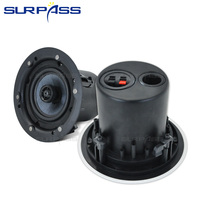 Haut-parleur coaxial de plafond sans cadre FCE64/FCE64D 6,5'' avec grille magnétique, 70V/100V pour la musique d'ambiance des hôtels et des magasins