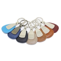 Porte-clés en cuir de vachette véritable de qualité supérieure, logo gravé au laser personnalisé, quincaillerie en alliage, style vintage, pour cadeaux d'affaires
