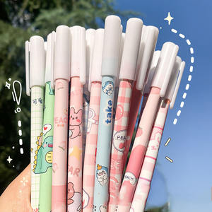 ปากกาลูกลื่นแบบลบได้ Longorgeous Reginfield ขนาด 0.5 มม. หมึกเจลสีกลาง ขายส่งราคาถูก ลายการ์ตูน สำหรับนักเรียนเขียน ด้วยหมึกสีน้ำเงินดำ - Product Image 1