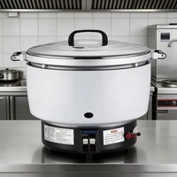Cuisinière à riz au gaz commerciale grande capacité en acier inoxydable