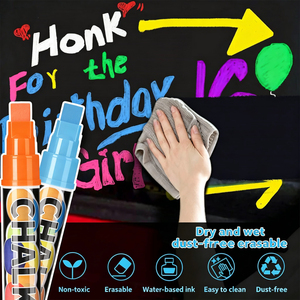 Marqueur effaçable sans poussière pour tableau publicitaire en verre, pointe de 10 mm, craie liquide, tableau <span class=keywords><strong>fluorescent</strong></span>, stylo <span class=keywords><strong>fluorescent</strong></span> spécial - Product Image 4
