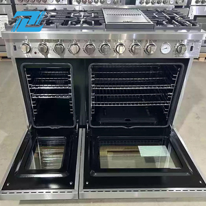 D 48-inch Commercial Gas Cooking Appliance 1.2mstainless Steel Body 7 Gas Burners <b>Stove</b> Oven Baking Tray Dual Liquefied Oem 48 V - Product Image 4