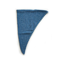 Écharpe triangulaire en tricot rayé tendance, cache-cou doux en tricot léger, écharpe rayée légère
