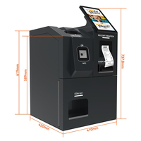 Kiosco de Comida Rápida Multi-Moneda Basado en Android con Pago en Efectivo, Compatible con POS, Escaneo de QR, Pantalla de Alta Resolución y Lector de Códigos de Barras