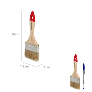 Spazzola bianca a doppia setola Brico n. 27 (Larghezza setole 76 mm.) 3") - Product Image 2