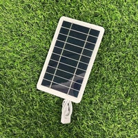 Mini panneau solaire USB, chargeur solaire haute performance monocristallin pour appareil photo, petit ventilateur, batterie externe, lanternes de camping