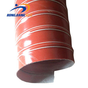 <span class=keywords><strong>Tuyau</strong></span> de conduit d'air chaud en silicone noir avec cordon en fibre de verre et fil d'acier renforcé, services de découpe et de moulage personnalisés disponibles - Product Image 6