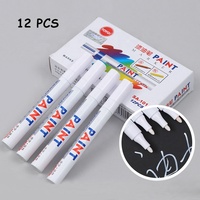 Witte Kleur Acryl Verf Reparatie Marker Permanent Voor Banden
