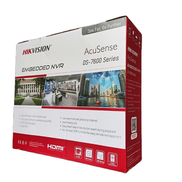 HIK Original in Stock DS-7616NXI-K2 4K NVR Network Video Recorder Human/Vehicle Detection Compatible with IP Camera