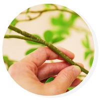 EG-A034 daun Wisteria Jepang buatan tanaman gantung hijau imitasi untuk dekorasi dalam ruangan