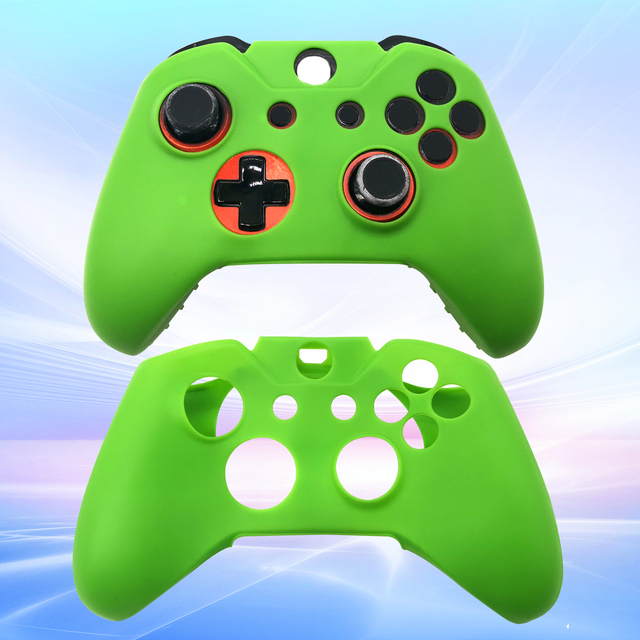Skin-Friendly Anti-Slip and Dustproof Anti-Scratch Soft Silicone Controller Protective Case Cover Shell for Xbox One Controller