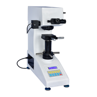 Durómetro Micro Vickers de 10-1000kgf con torreta manual o automática, pantalla LCD, escala HV/HK, carga y descarga automáticas