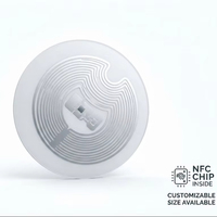 Stiker Tag NFC Cardy 13.56MHz 213 Dapat Ditulis Ulang Label NFC Perekat Diri Kemasan Pintar Otomatisasi Ritel Pengkodean URL OEM 144byte