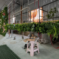 Mur végétal artificiel vertical Bagang en solde pour décoration de jardin, panneaux de haie artificielle en buis pour extérieur
