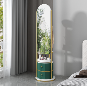 Gương Trang Điểm Giá Treo Áo Khoác Lắp Cửa Phòng Ngủ Gia Đình Phòng Khách Gương Xoay Toàn Thân Sàn - Product Image 2
