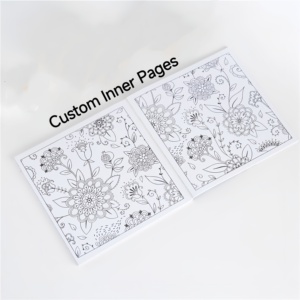 Hoàn Hảo Ràng Buộc Matte Nhiều Lớp Softcover Tùy Chỉnh Màu Cuốn Sách Tâm Dành Cho Người Lớn Màu Cuốn Sách Với Bút Chì - Product Image 4