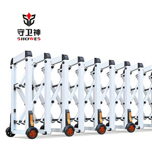 Shouweishen kalabalık kontrol bariyeri katlanır sürgülü kapı trafik genişletilebilir bariyer çit akordeon engelleri - Product Image 1