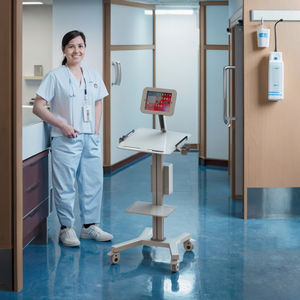 Verstelbare Ziekenhuis Trolley Uitgebreide Patiëntenzorg In Hoogte Verstelbare Ipad Afdeling Kar Voor Ziekenhuis En Kliniek - Product Image 4