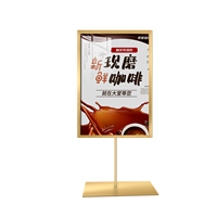 Support de carte en forme de T A5/A4, porte-affiche A6 portrait, double face, en acier inoxydable, pour menu