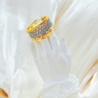 Bague en argent sterling S925 incrustée de zircon plaqué or, motif vague ondulée, tendance, pour fiançailles, mariage et anniversaire, cadeau de fête
