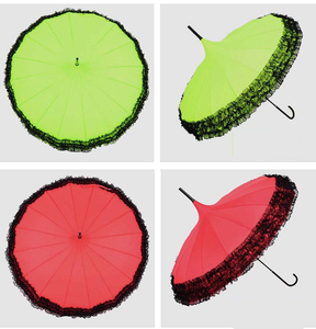 Parasol vintage DD2680 en stock pour femmes et filles, protection solaire UV, parapluie <span class=keywords><strong>à</strong></span> pic, parapluie en dentelle, parapluie pagode - Product Image 6