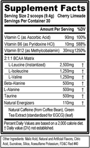 Poudre de boisson énergétique BCAA personnalisée 2:1:1 <span class=keywords><strong>Matrix</strong></span> avec extrait de thé vert pour la concentration sportive et le soutien musculaire 282g - Product Image 4