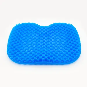 Custom Cooling Cover Tpe Car Office Wheelchair Honeycomb Enhanced Gel Seat Cushion For Long Sitting