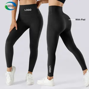 Alta Waisted Yoga Leggings Tummy Controle Anti Celulite Leggings Sportswear Fitness Yoga Pant Leggings Com Butt Lifter Pads