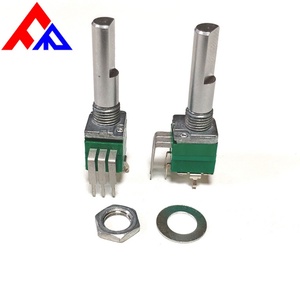 New 5-pin Vertical Mounting D-axis Knurled Shaft Diameter 6mm with Instantaneous <b>Push</b>-<b>button</b> <b>Switch</b> Potentiometer - Product Image 2