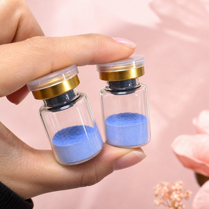 Poudre lyophilisée de peptide de cuivre bleu GHK-Cu à 99 %, stable et soluble dans l'eau, directement de l'usine, haute pureté, emballage personnalisé OEM, raffermissant - Product Image 4