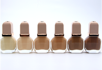 Fond de teint liquide en bouteille rose doré mignon maquillage marque privée fond de teint liquide imperméable