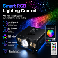 Projecteur professionnel à fibre optique 45W RGB pour plafond étoilé, idéal pour KTV, hôtels, bars et chambres