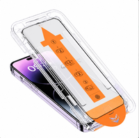 Protection d'écran en verre trempé Apple 17 Air, film anti-poussière pour iPhone 15, film anti-espion haute définition anti-lumière bleue pour iPhone 14