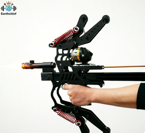 Arc à poulies à grande vitesse, lance-pierre hybride 2 en 1, arbalète répétitive pour flèches et billes d'acier avec viseur laser, chasse et pêche en plein air - Product Image 1