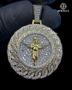 Pendentif en forme de diamant de luxe exclusif, serti de diamants, bijoux hip-hop, vente en gros, meilleur prix auprès d'un fournisseur indien - Product Image 1
