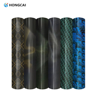 Hongcai Haute Qualité 3D TPU Métal Vinyle HTV Désherbage Facile PET Transfert De Chaleur Vinyle Rouleaux En Gros De Corée