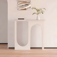 Lumière luxe porte d'entrée blanc et noir Console Table moderne Simple Table d'appoint maison salon maison entrée hôtel