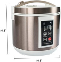 Appareils de cuisine compacts AZK115 pour une personne, appareil au design soigné, fabricant d'ail noir/machine à ail noir fermenté