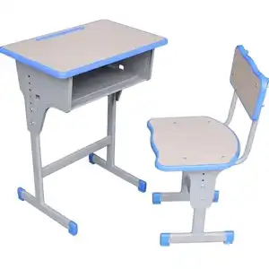 China suppliers desk for middle school university furniture student desk and chair