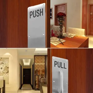 304 Stainless Steel Push Pull Door Handle For Wooden Door Composite Door