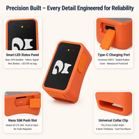 Dernier modèle de traceur GPS pour chien et chat de petite taille 4G G68P, application gratuite, suivi en temps réel de l'activité des animaux de compagnie, dispositif de suivi GPS pour collier