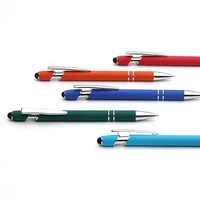 Vente directe d'usine métal aluminium stylo à bille écran tactile feutre pointe stylo avec impression de logo laser personnalisé