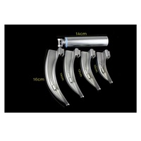 SZMIQU Instrument vétérinaire Laryngoscope en acier inoxydable avec lumière blanche LED