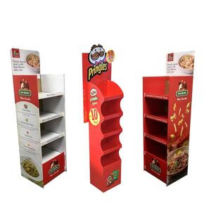 Rak Display Lantai Kardus Bergelombang Khusus untuk Promosi Mie Instan, Rak Makanan Cepat Saji, Merchandiser Ritel Supermarket - Product Image 1