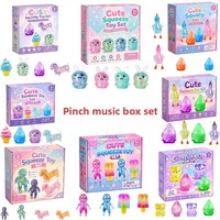 Coffret Cadeau de Jouets Anti-Stress en Caoutchouc Souple : Pieuvre, Sucette Glacée et Crème Glacée – En Stock